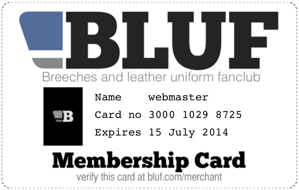 BLUF White card